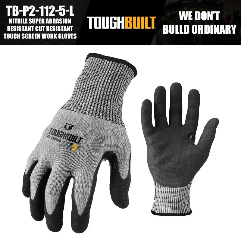 ToughBuilt TB-P2-112-5-L Nitri - đánh giá và giá Nitrile Mechanic Glove